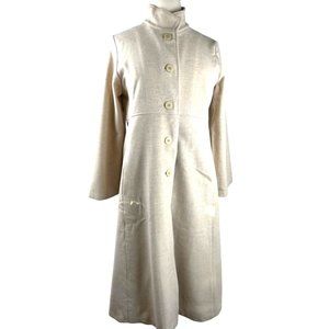 Eileen Fisher 100%Wool Trench Coat, Women’s Size Large